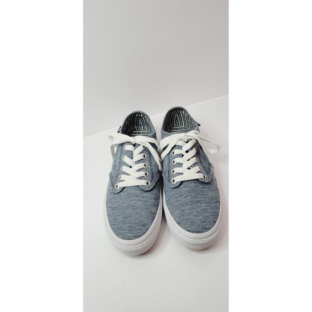 Women Vans Camden Stripe Denim Blue White Sneaker Shoes Sz 6.5 A5